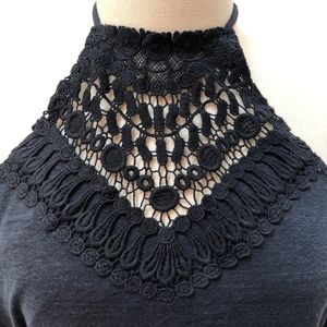 LUCKY BRAND BLACK HALTER COVER UP (SIZE M-L) NWT